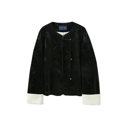 3COLOUR Куртки и Пальто Женские Классический Черный