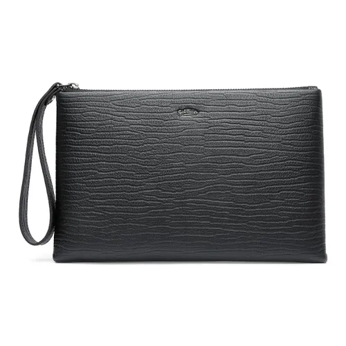 GOLDLION Коровья кожа Клатч Стандартный Мужской Черный