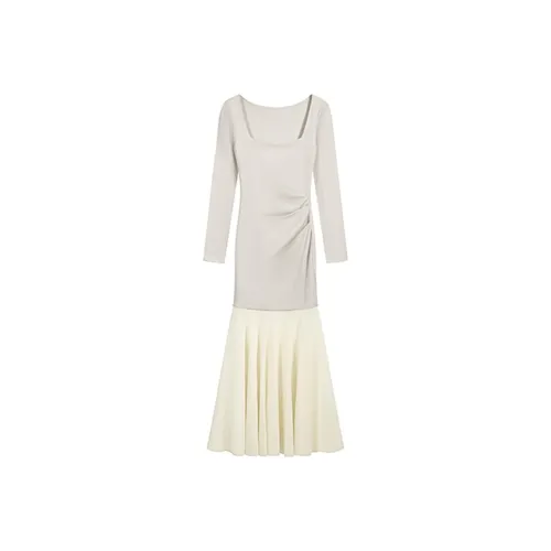 Incolore Длинное платье с длинными рукавами женское