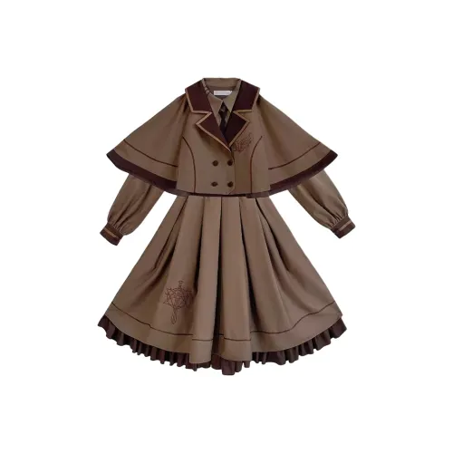 COVT Плащ+Платье Женские Комплекты с Юбкой