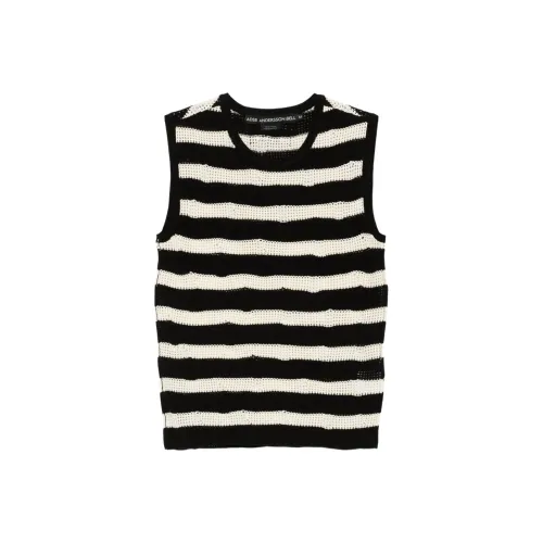 ANDERSSON BELL Collaboration Черный и Светло-Бежевый Мужские Майки