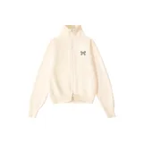 [Большой отложной воротник, двойная молния] Белый (Логотип на груди: звездная бабочка)