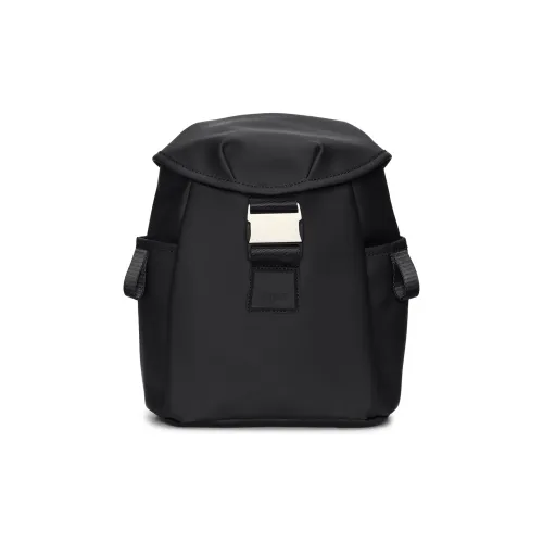 Rains Полиэстер Полиуретановое покрытие Рюкзак Мини Унисекс Черный