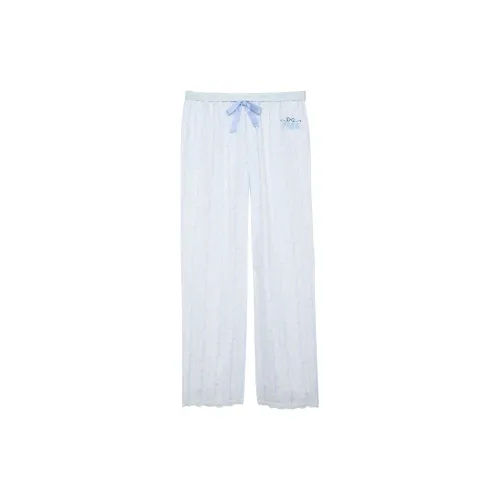 Victoria's Secret x LOVESHACKFANCY Розовые пижамные штаны женские