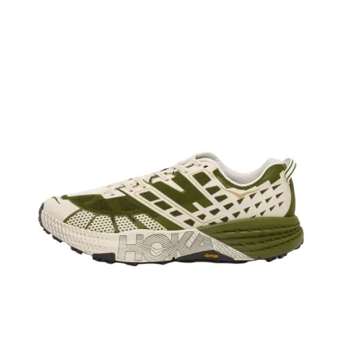 HOKA ONE ONE SPEEDGOAT 2 Slip-Resistant Дышащий И Поддерживающий Низкий Топ Беговые кроссовки Унисекс Мшисто-зеленый