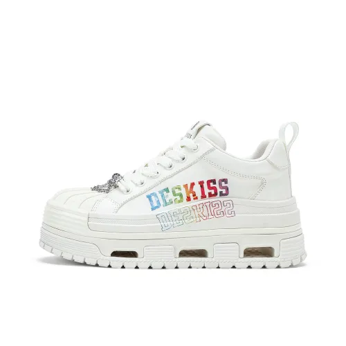 DESKISS Индивидуальный Граффити Радужная Цветовая схема Белые Кроссовки