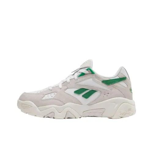 Reebok Preseason 94 Low Топ Винтажные Баскетбольные Кроссовки Мужские Белый Серый Зеленый