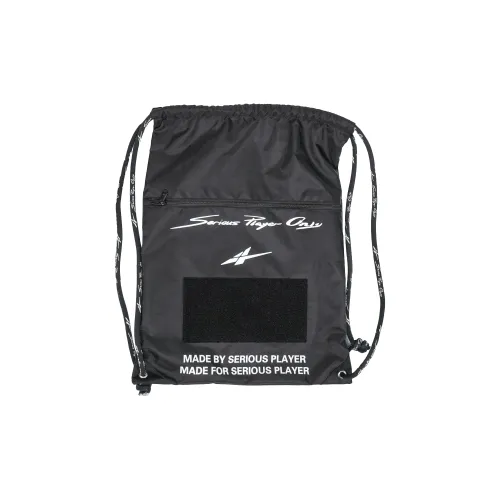 Serious Player Only Полиэстер Шнурок Сумка Рюкзак Стандартный Унисекс Черный