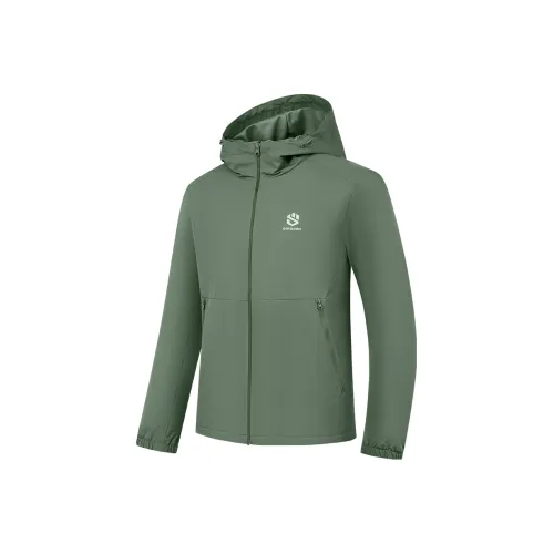 QIAODAN Куртки Пальто Мужской Базилик Зеленый