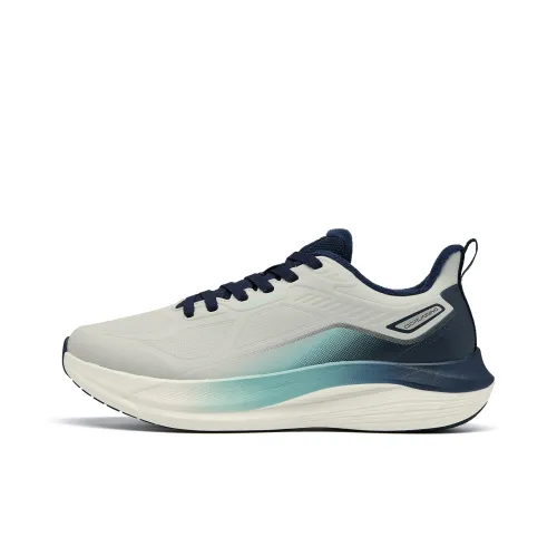 QIAODAN Swift LITE Амортизаторы Slip-resistant устойчивые к истиранию Низкий топ Повседневные Беговые кроссовки Мужские Серый Синий