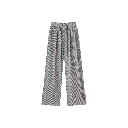 Meanalot Диагональная полоска Широкие брюки Женские Повседневные брюки