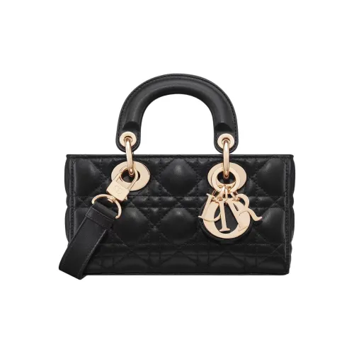 DIOR LADY D Joy Lambskin Bag Mini Women's Black