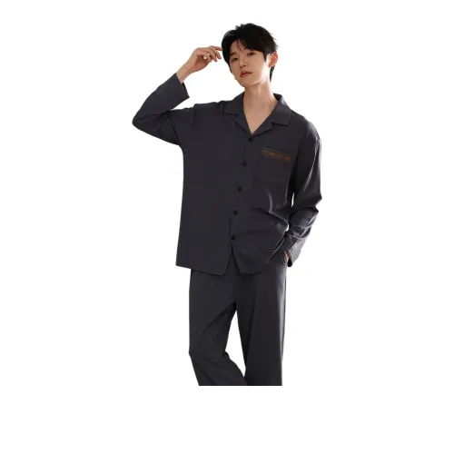 Cotton Gene Серый Мужской Пижамный Комплект