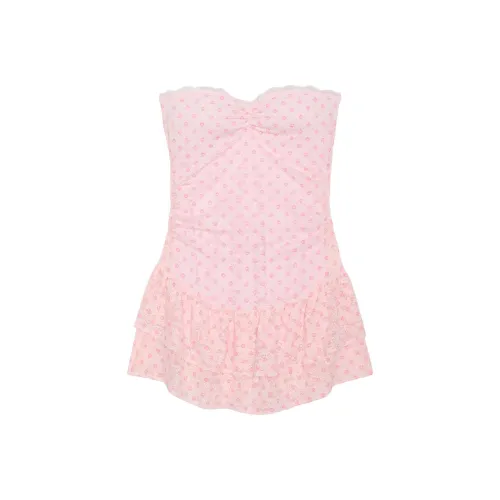 Victoria's Secret x LOVESHACKFANCY Розовое Платье Без Рукавов Женское