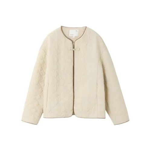 IHIMI Кремовый Желтый Женские Пуховики