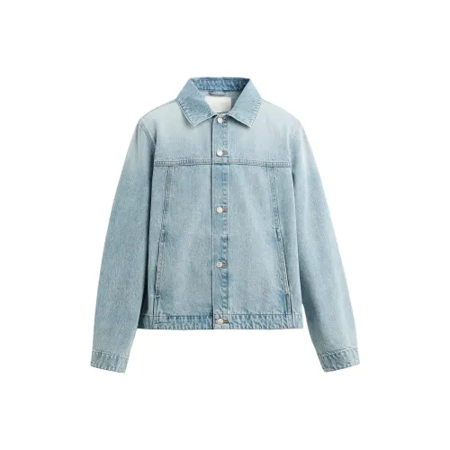 ZARA Светло-синие мужские джинсовые куртки