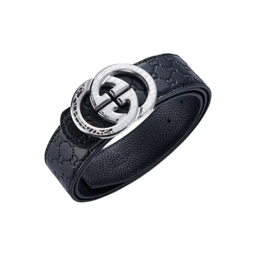 Coilenklaon Телячья кожа плавная застежка ремень премиум утонченный ремень мужской серебряный золотой ширина 3,8 см набор в подарочной коробке