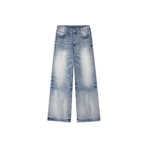 SNEIKLAU Синий Унисекс Джинсы