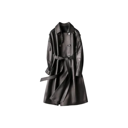 JUNUIO Натуральная кожа куртка женская