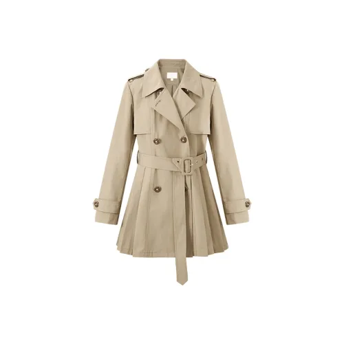 ACAINES Светлый хаки Женская тренч-куртка