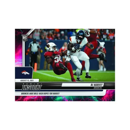PANINI 2025 Football Регби NFL Instant RJ HARVEY Lightning Спортивные карты 1 шт