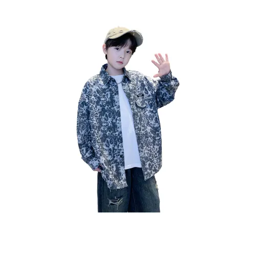 Guldoeleph Топы с леопардовым принтом для школьного возраста