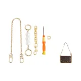Сумка All [Подмышечный комплект One] Золото 40 см Медная декоративная цепь + Жемчужная цепь-удлинитель + Цепь-удлинитель с носом свиньи