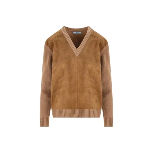 PRADA Коричневые Женские Свитера