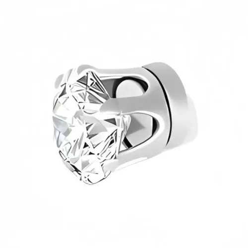 LELC Титановая сталь Циркон Нижняя заколка Серьги On Unisex