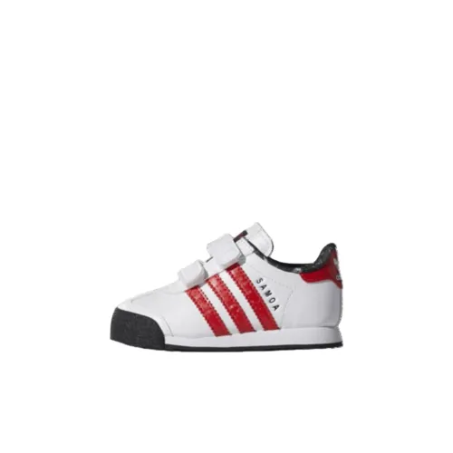 Adidas Originals Samoa Slip-resistant Abrasion-resistant Низкий топ Обувь для малышей Белый Infant и Toddler