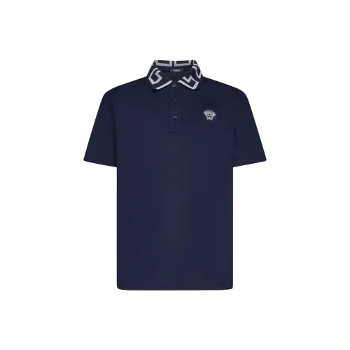 VERSACE Поло Мужское Морской Синий