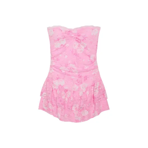 Victoria's Secret x LOVESHACKFANCY Розовое Платье Без Рукавов Женское