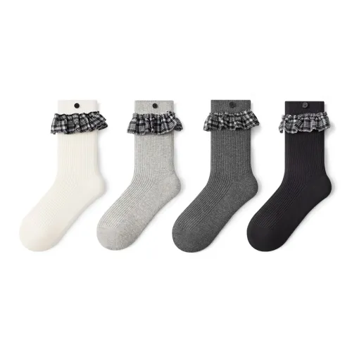 PRIMEET Носки Crew Женские упаковка из 4 пар