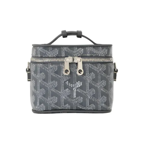 GOYARD Muse Canvas Makeup Bag Mini Women's Gray
