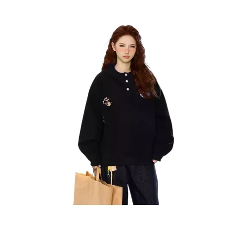 REMOULD Черный Женский Свитшот