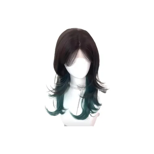 Northward Incline Волк Ласточкин хвост Mullet Голова Унисекс Перука Высокая температура Пряжа Короткий Прямые волосы