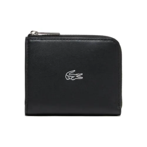 Lacoste Кошелек из коровьей кожи Мини Унисекс Черный