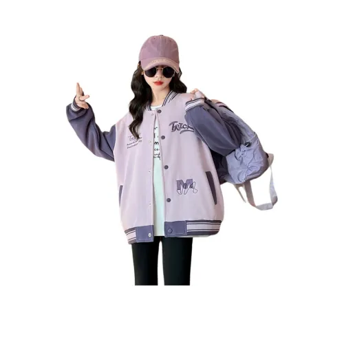 TAOTIANMAO Женский Stringy Модный Повседневный Бейсбольная куртка Куртка