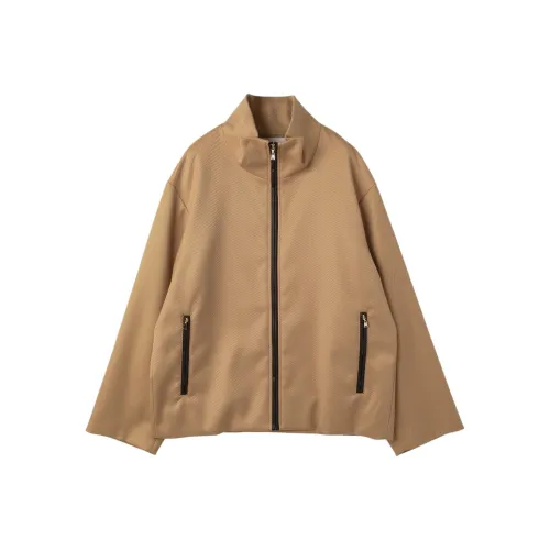 CULLNI FW25 Двойной Ткань Керсей ZIP UP Воротник-стойка Короткий Куртка Унисекс