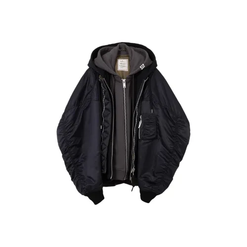 Maison Mihara Yasuhiro FW25 Тройной Layered Пилотная Куртка Куртки Пальто Женские