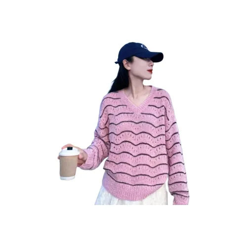 GORGEOUSIDEA Розовый Трикотаж Женский Трикотаж