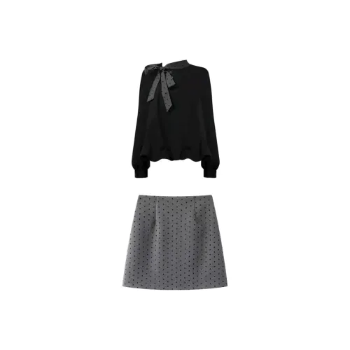 Nathania Черный Женские Комплекты с Юбкой