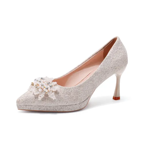 Be Good Узкий каблук Высокие каблуки Женские Шампанское Набор в подарочной коробке