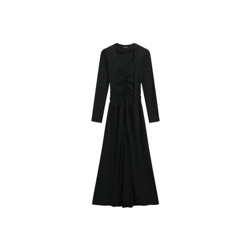 AHDO Длинное платье с длинными рукавами женское