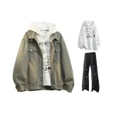 3 Пачка (Washed Yellow Clay + White Свитшот + Black Pants)