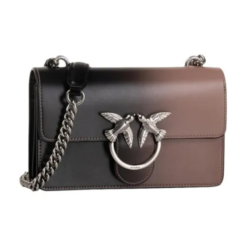 PINKO Love Icon Swallow Сумка Сумка через плечо Мини Женская Черный Градиент Телесный