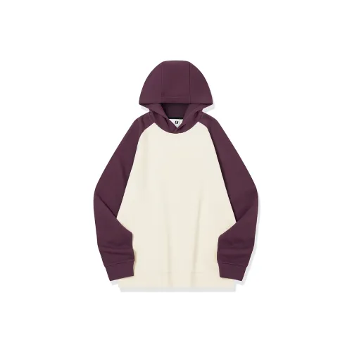 QIAODAN Толстовка Мужская Кремово-Белый Универсальный Фиолетовый