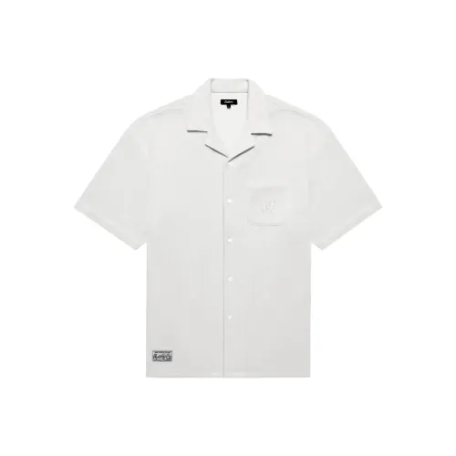 Malbon Golf Collaboration Айвори Мужские Рубашки