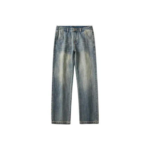 MEXISHION Blue Men's Jeans MEXISHION Синий Мужской Джинсы