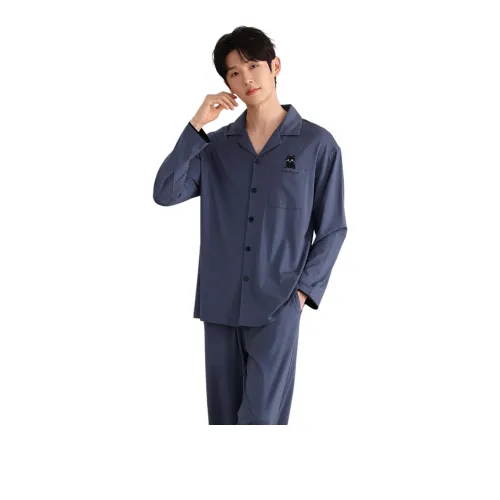 Cotton Gene Синий Мужской Пижамные комплекты